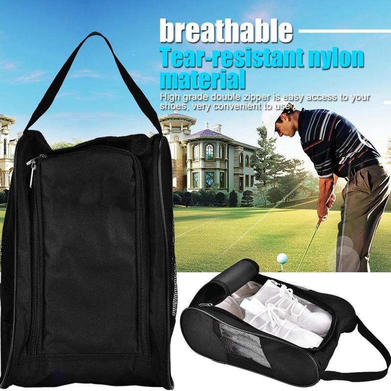 Shoe Bag Dust - Tragbare Golfschuhtasche mit großem Fassungsvermögen, Oxford-Stoff,
