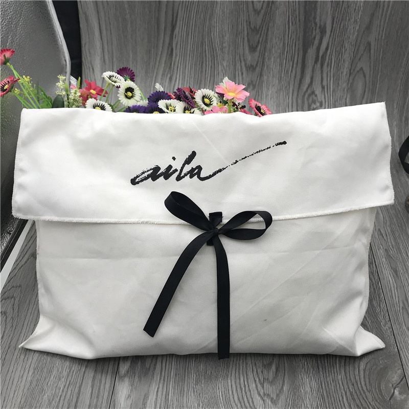 Shoe Bag Dust - Weicher Baumwoll-Umschlagstoff, Schuh-Staubverpackungsbeutel mit Klappe, individuell