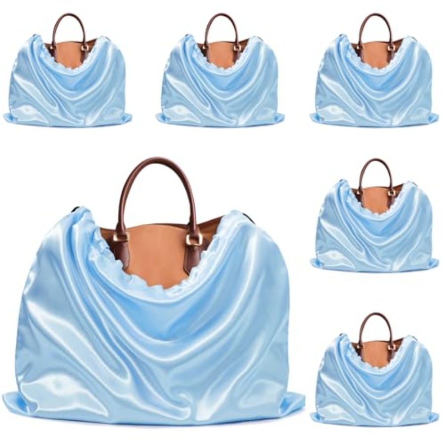 Shoe Bag Dust - 6er-Pack Staubbeutel für Handtaschen - Seiden-Staubschutzhülle