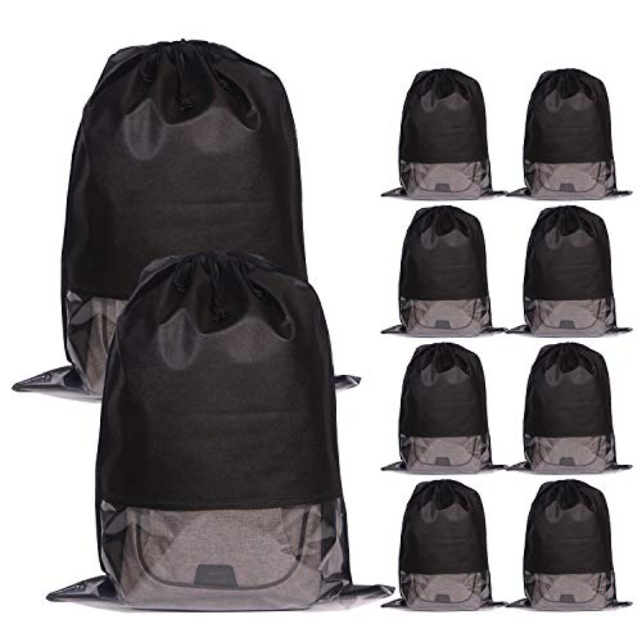 Shoe Bag Dust - 10er-Pack Jumbo Staubdichte Aufbewahrungsbeutel aus Vliesstoff