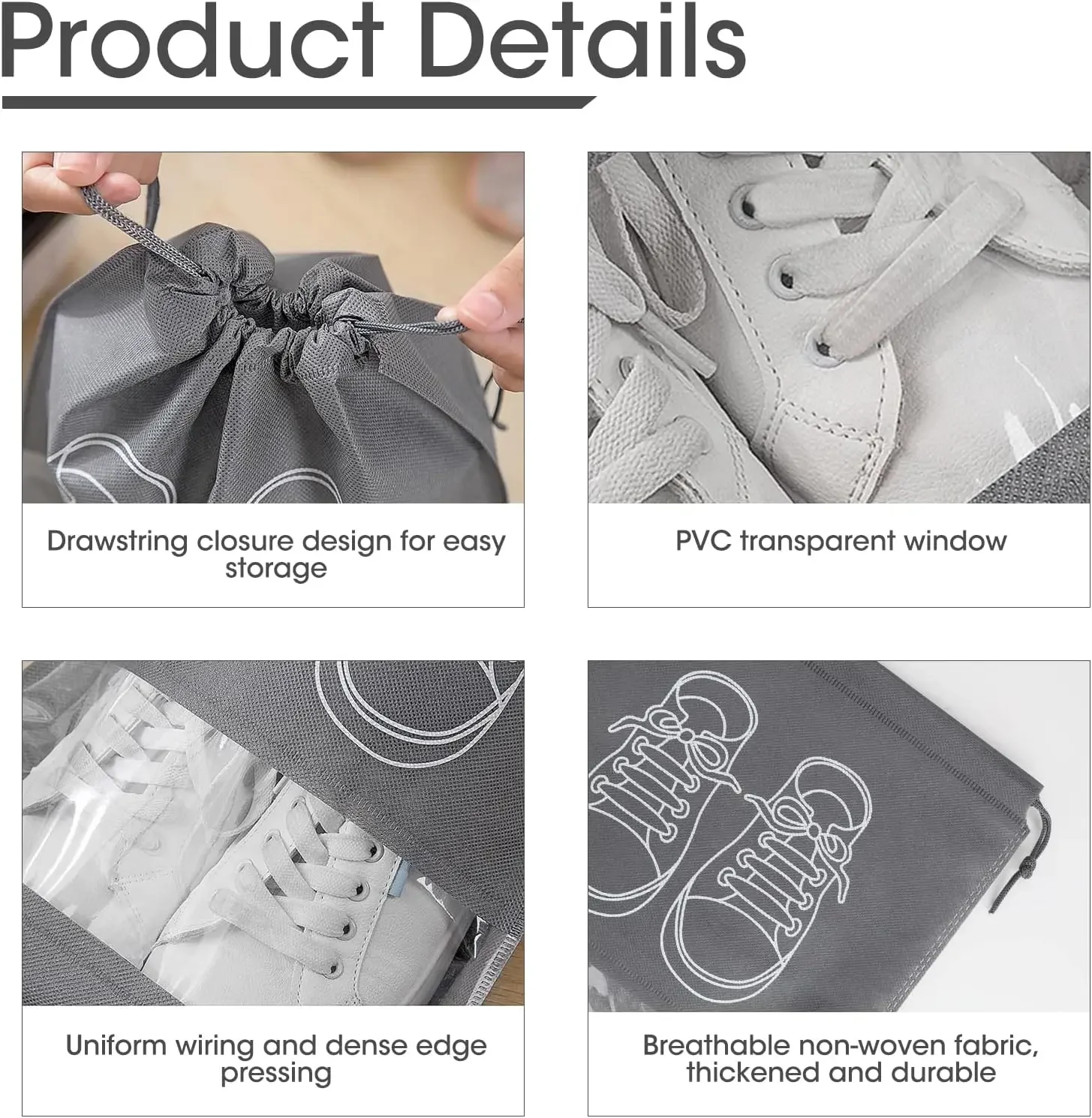 10 Stück Vlies-Schuhaufbewahru – Shoe Bag Dust Bewertung und Preis